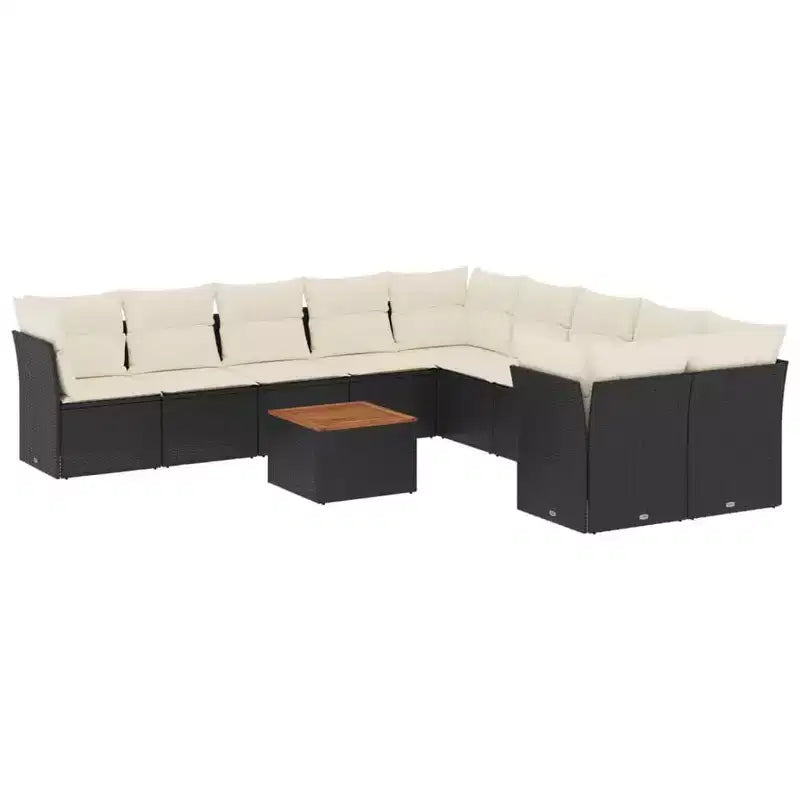vidaXL Modulares Outdoor-Sofaset mit Kissen