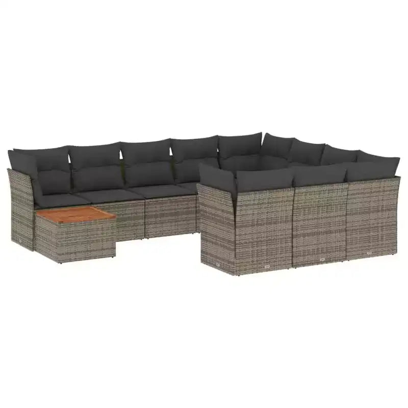 vidaXL Modulares Outdoor-Sofaset mit Kissen