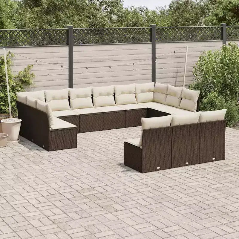vidaXL Modulares Gartensofa-Set mit Kissen – Komfort im Freien