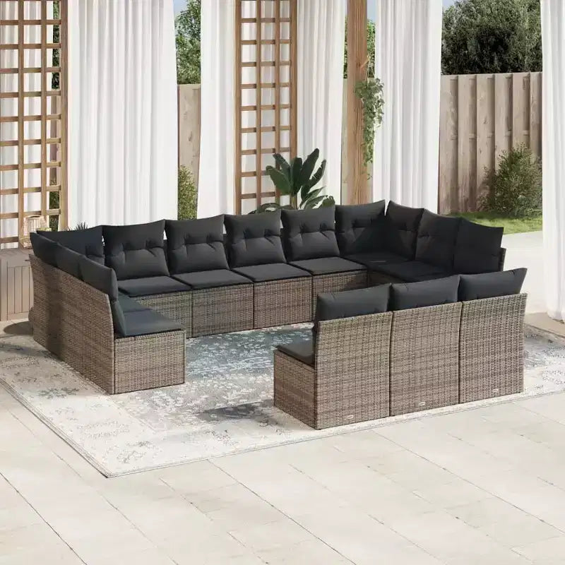 vidaXL Modulares Gartensofa-Set mit Kissen – Komfort im Freien