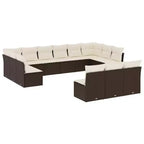 vidaXL Modulares Gartensofa-Set mit Kissen – Komfort im Freien
