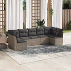 vidaXL Modulares Garten-Sofa-Set mit Kissen und Tisch