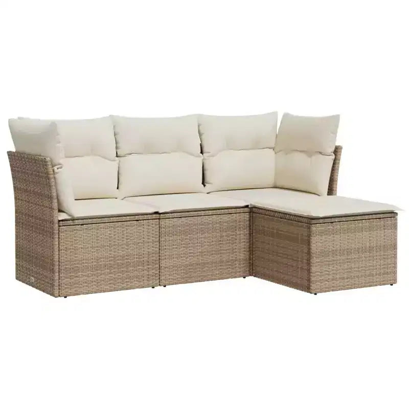 vidaXL Garten-Sofa-Set mit Kissen in verschiedenen Farben