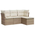 vidaXL Garten-Sofa-Set mit Kissen in verschiedenen Farben