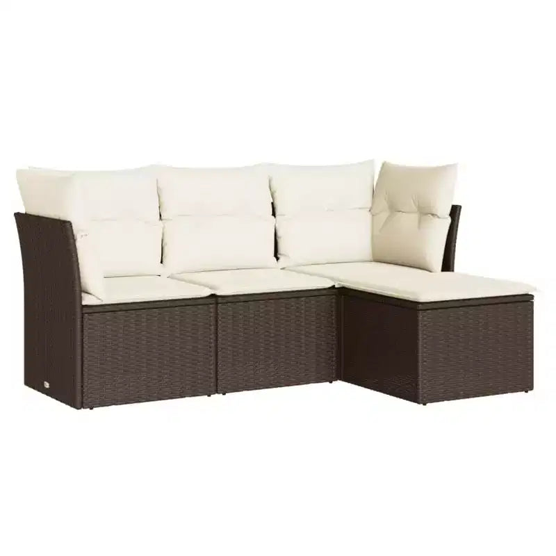 vidaXL Garten-Sofa-Set mit Kissen in verschiedenen Farben
