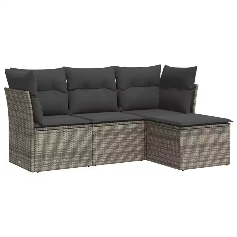 vidaXL Garten-Sofa-Set mit Kissen in verschiedenen Farben
