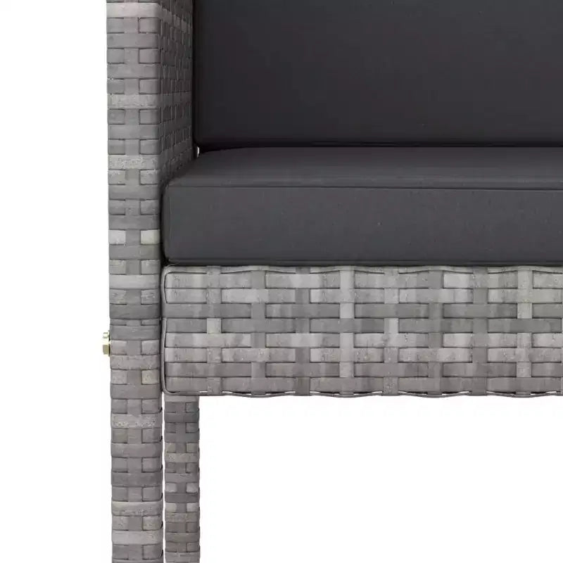 vidaXL Moderne Gartenbar-Garnitur mit Kissen in verschiedenen Farben