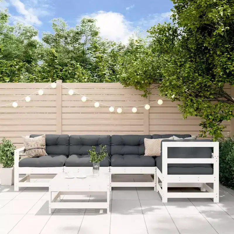 vidaXL Loungeset für den Außenbereich, Gartenmöbelset, Massivholz Kiefer