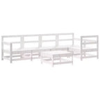 vidaXL Loungeset für den Außenbereich, Gartenmöbelset, Massivholz Kiefer