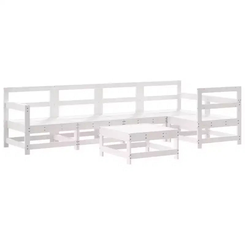 vidaXL Loungeset für den Außenbereich, Gartenmöbelset, Massivholz Kiefer