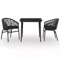 vidaXL Patio Dining Set Outdoor Garden Seat 3/5/7/Multi Colors/Sizes