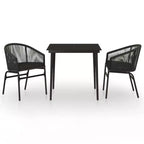 vidaXL Patio Dining Set Outdoor Garden Seat 3/5/7/Multi Colors/Sizes