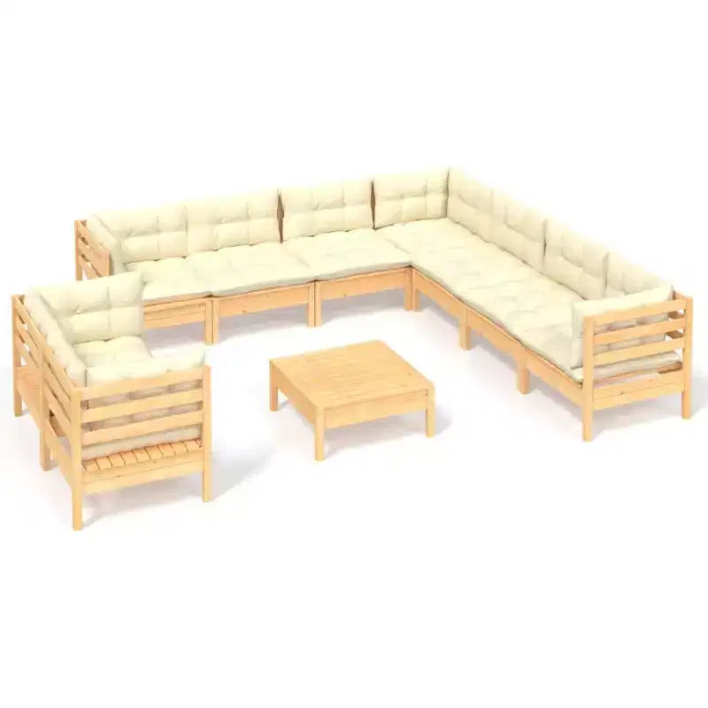 vidaXL Modulares Garten-Lounge-Set mit Kissen in verschiedenen Farben