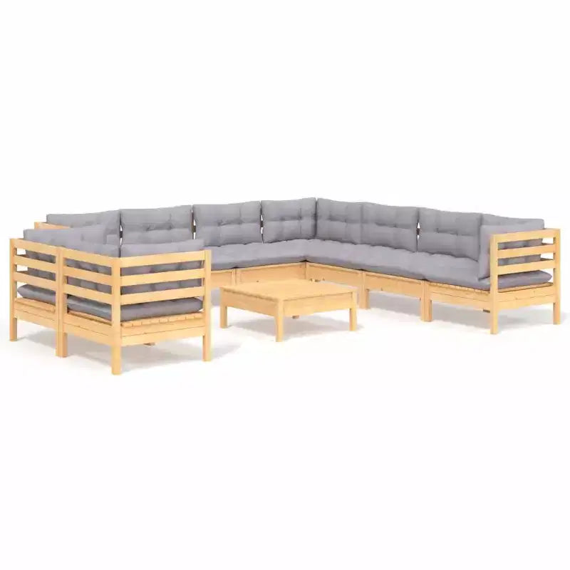vidaXL Modular Garden Lounge Set with Cushions in Different Colors