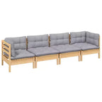 vidaXL Outdoor-Lounge-Set mit Kissen in verschiedenen Farben