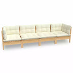 vidaXL Outdoor-Lounge-Set mit Kissen in verschiedenen Farben