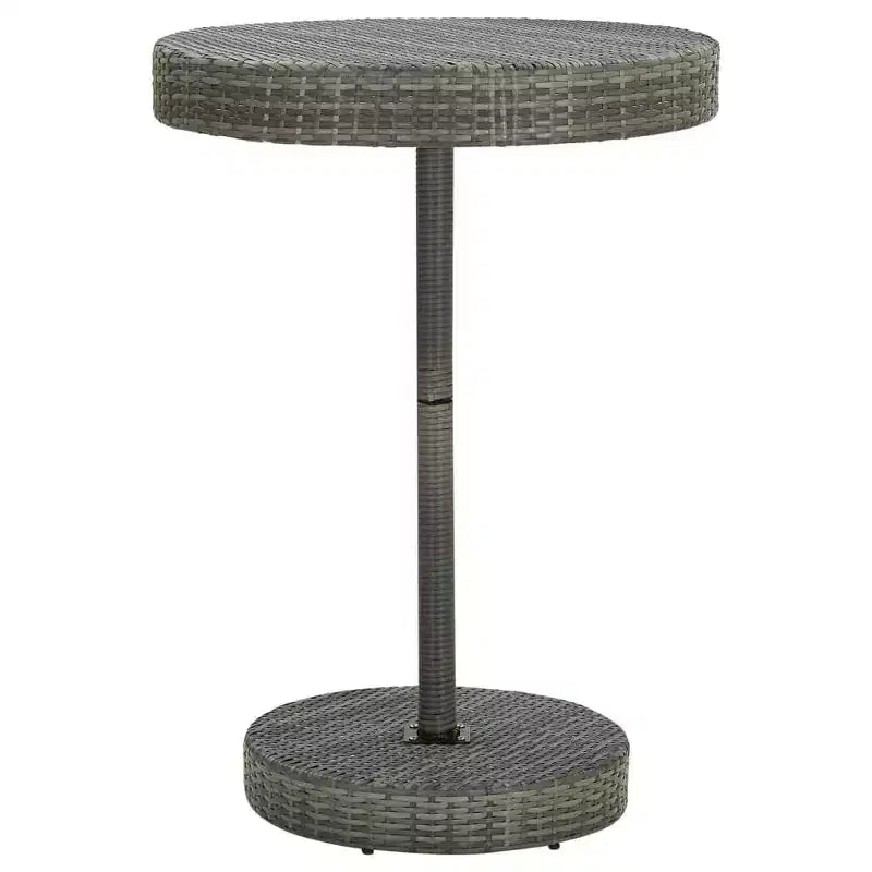 vidaXL Gartenbar-Set mit Kissen Polyrattan-Sitz 3/Mehrfarbig