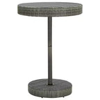 vidaXL Gartenbar-Set mit Kissen Polyrattan-Sitz 3/Mehrfarbig