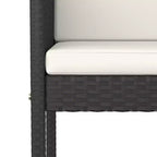 vidaXL Gartenbar-Set mit Kissen Polyrattan-Sitz 3/Mehrfarbig