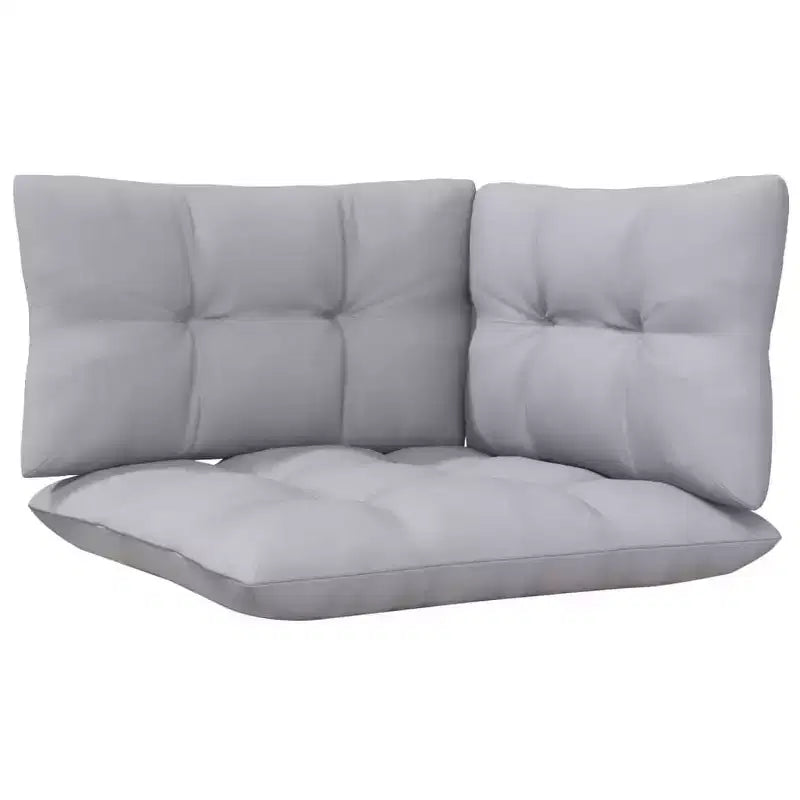 vidaXL Massives Kiefernholz Lounge-Set mit Kissen, mehrere Farben