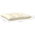 vidaXL Massives Kiefernholz Lounge-Set mit Kissen, mehrere Farben