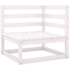 vidaXL Modulares Garten-Lounge-Set mit Kissen – Kiefer massiv und wetterbeständiger Stoff