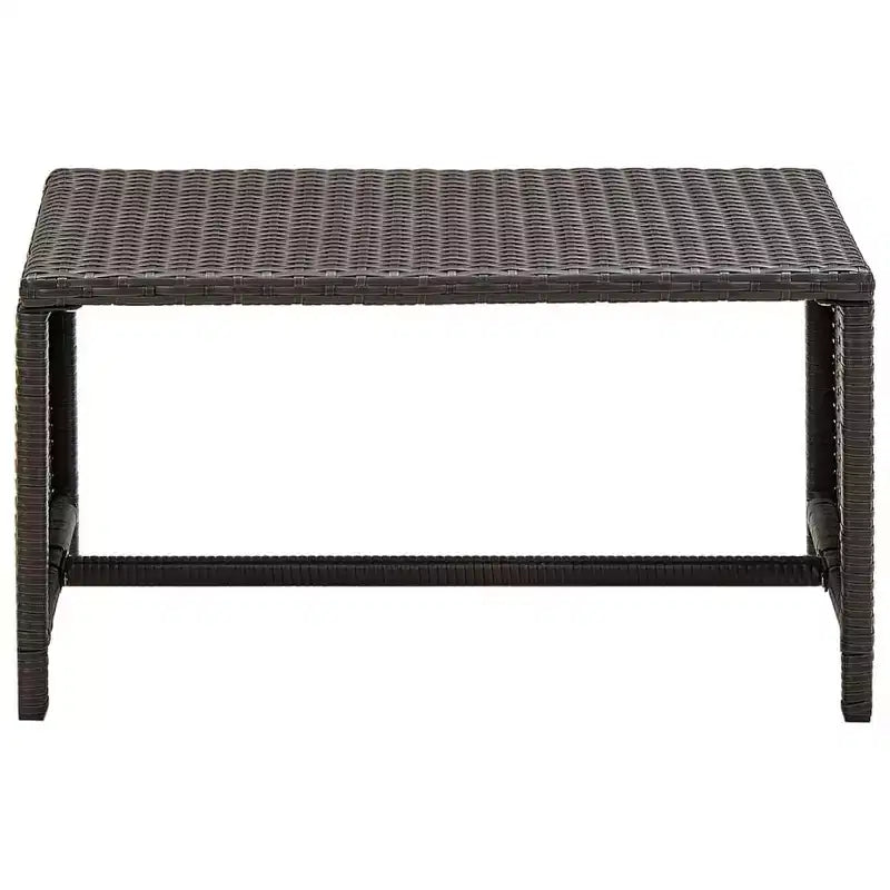 vidaXL Loungesofa-Set PE-Rattan, pulverbeschichteter Stahl, Polyester Mittel