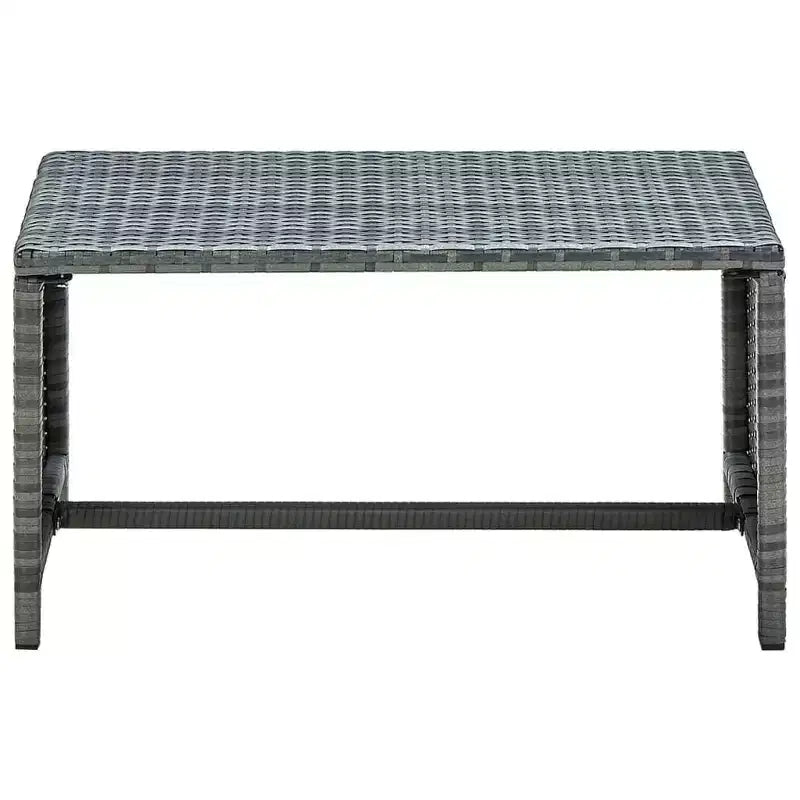vidaXL Loungesofa-Set PE-Rattan, pulverbeschichteter Stahl, Polyester Mittel