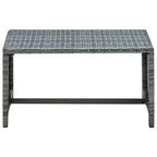 vidaXL Loungesofa-Set PE-Rattan, pulverbeschichteter Stahl, Polyester Mittel