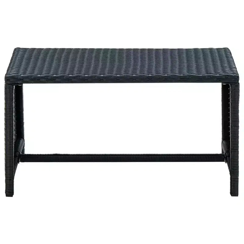 vidaXL Loungesofa-Set PE-Rattan, pulverbeschichteter Stahl, Polyester Mittel