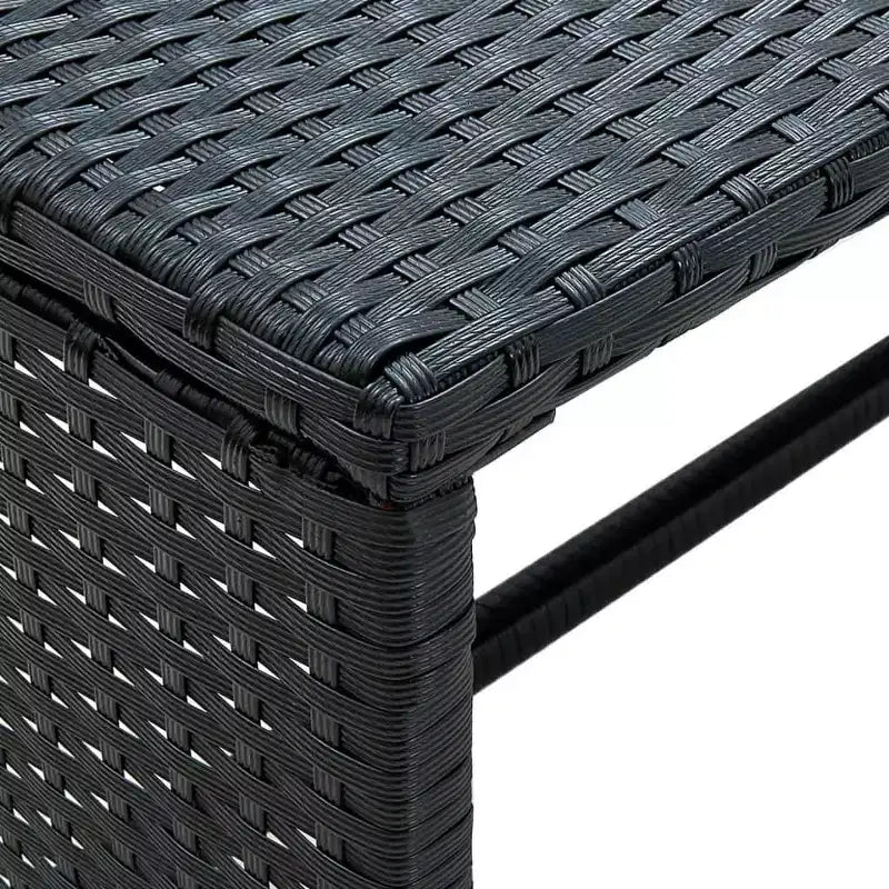 vidaXL Loungesofa-Set PE-Rattan, pulverbeschichteter Stahl, Polyester Mittel