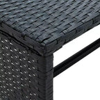 vidaXL Loungesofa-Set PE-Rattan, pulverbeschichteter Stahl, Polyester Mittel