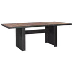 vidaXL Terrassen-Essgruppe Outdoor-Tisch und -Stühle Möbelset Polyrattan