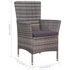vidaXL Outdoor-Essgruppe