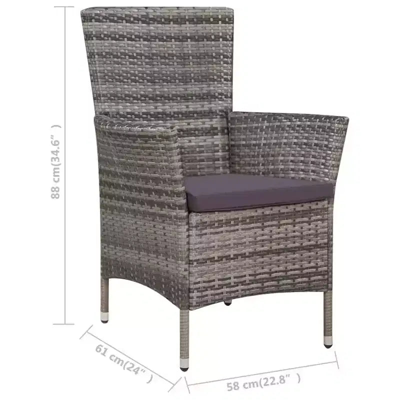 vidaXL Outdoor-Essgruppe