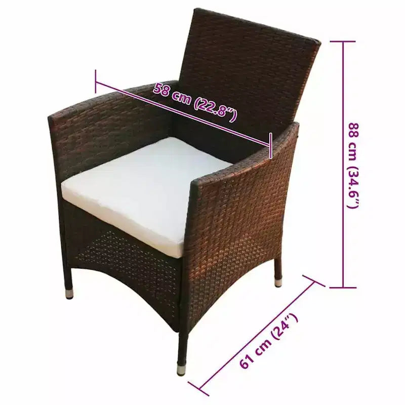vidaXL Outdoor-Essgruppe