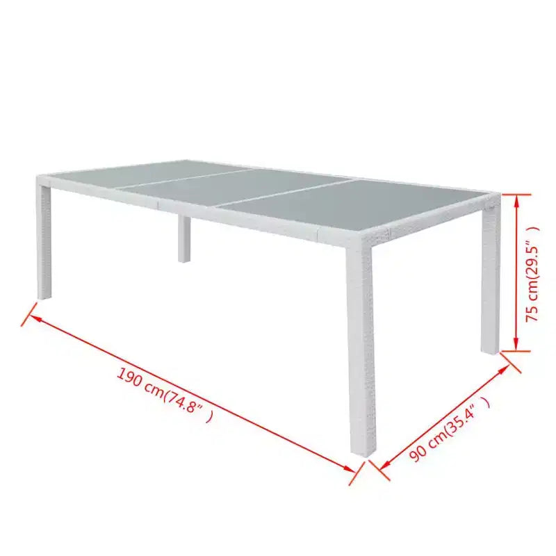 vidaXL Outdoor-Essgruppe