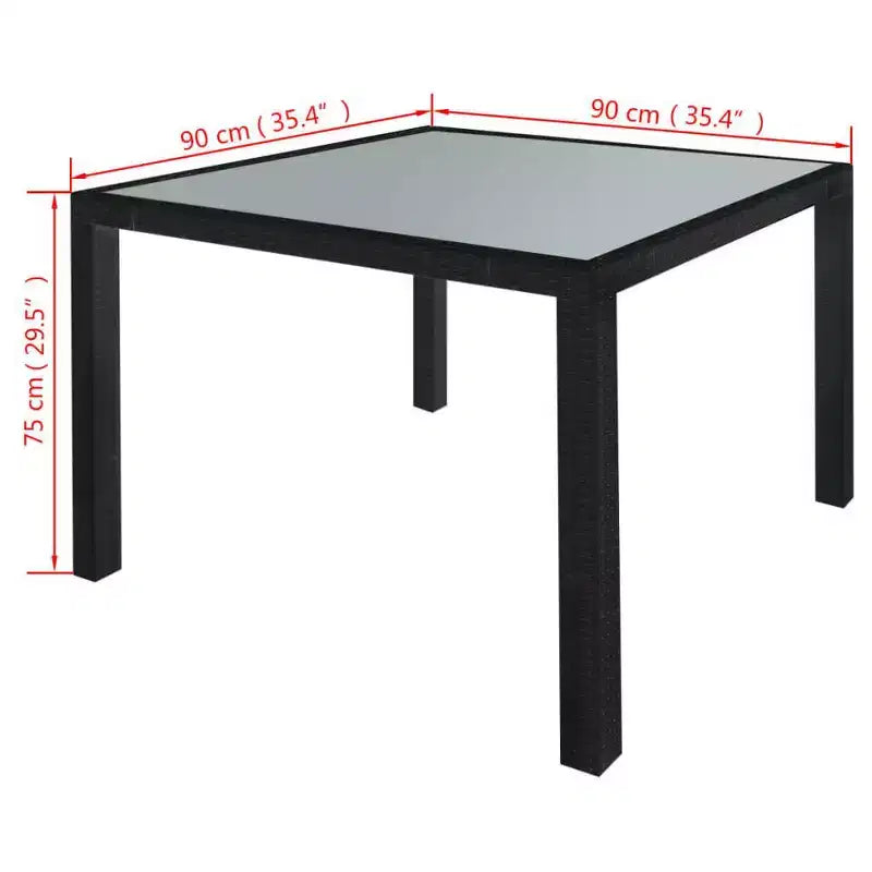 vidaXL Outdoor-Essgruppe