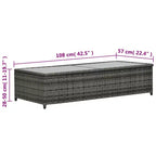 vidaXL Gartenmöbel-Set Sitzgruppe mit Tisch Rattan