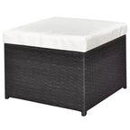 vidaXL Gartenmöbel-Set Sitzgruppe mit Tisch Rattan