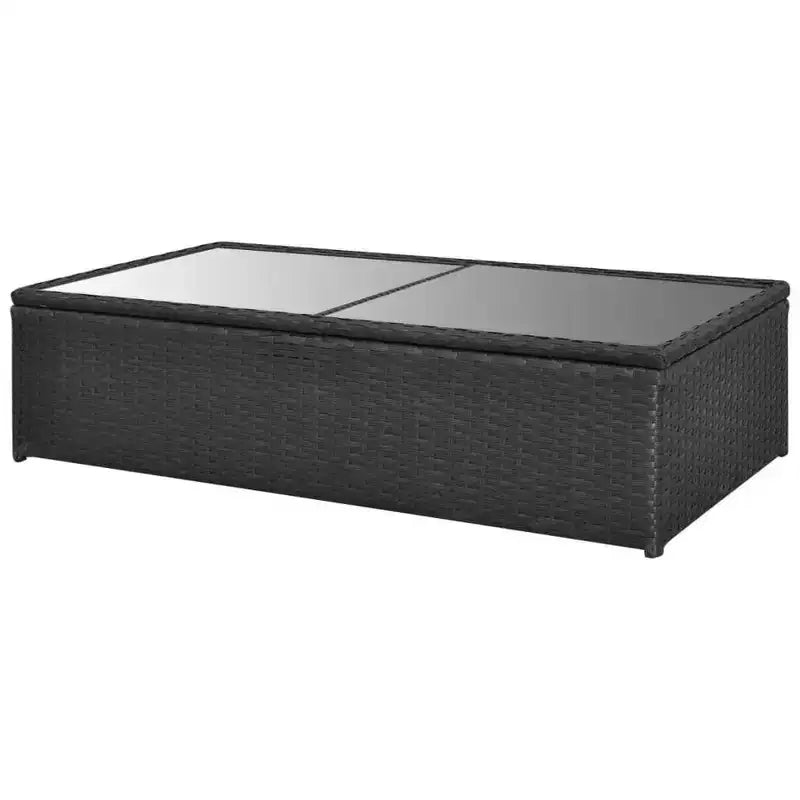 vidaXL Gartenmöbel-Set Sitzgruppe mit Tisch Rattan