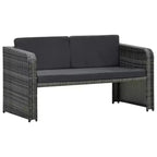 vidaXL Gartenmöbel-Set Sitzgruppe mit Tisch Rattan