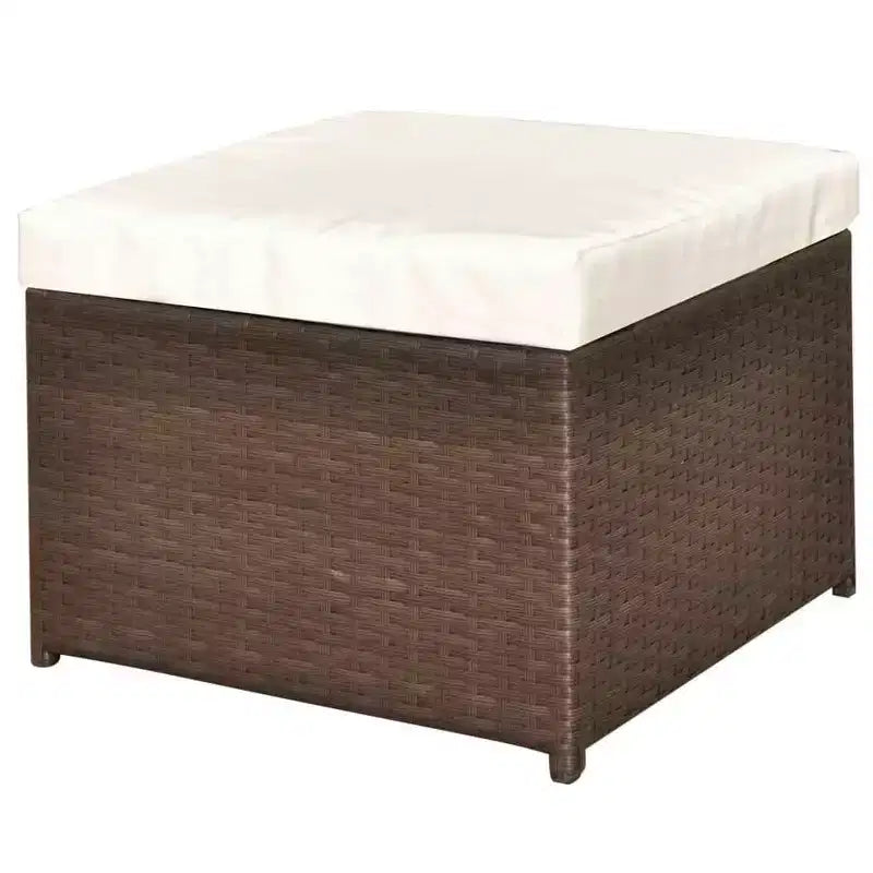 vidaXL Gartenmöbel-Set Sitzgruppe mit Tisch Rattan