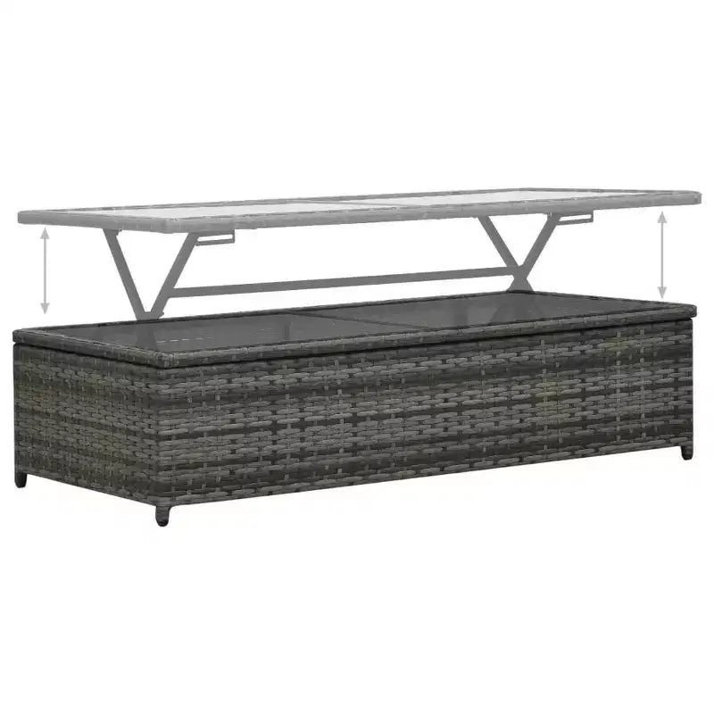 vidaXL Gartenmöbel-Set Sitzgruppe mit Tisch Rattan