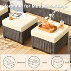 HOMLUX Gartenmöbel-Set 8-teilig, Sitzgruppen für den Außenbereich