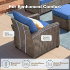 HOMLUX Gartenmöbel-Set 8-teilig, Sitzgruppen für den Außenbereich