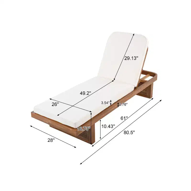 Christopher Knight Home Sandrine Patio 2-teiliges Akazienholz-Rattan-Loungeset mit Kissen und Lattenrost-Tisch