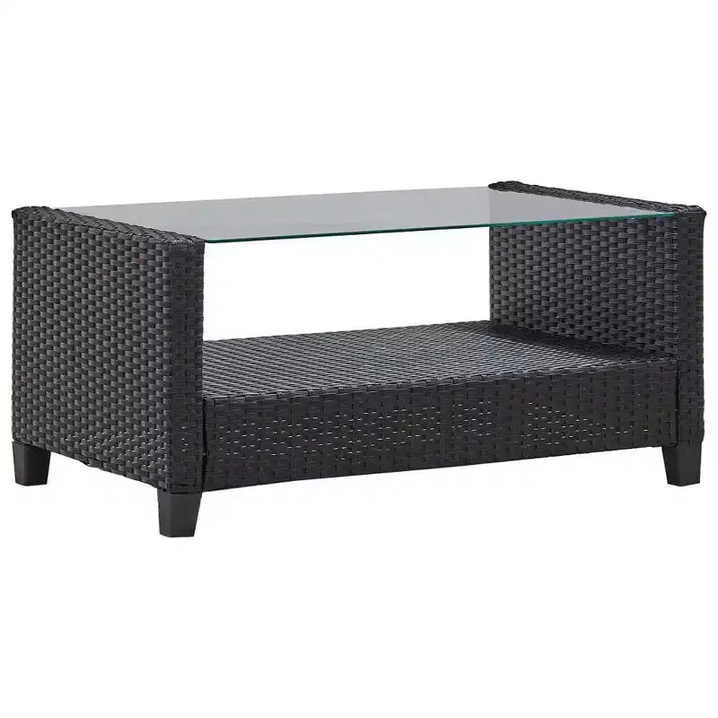 vidaXL Gartensofa Outdoor Lounge-Set mit Kissen 6-teilig Polyrattan