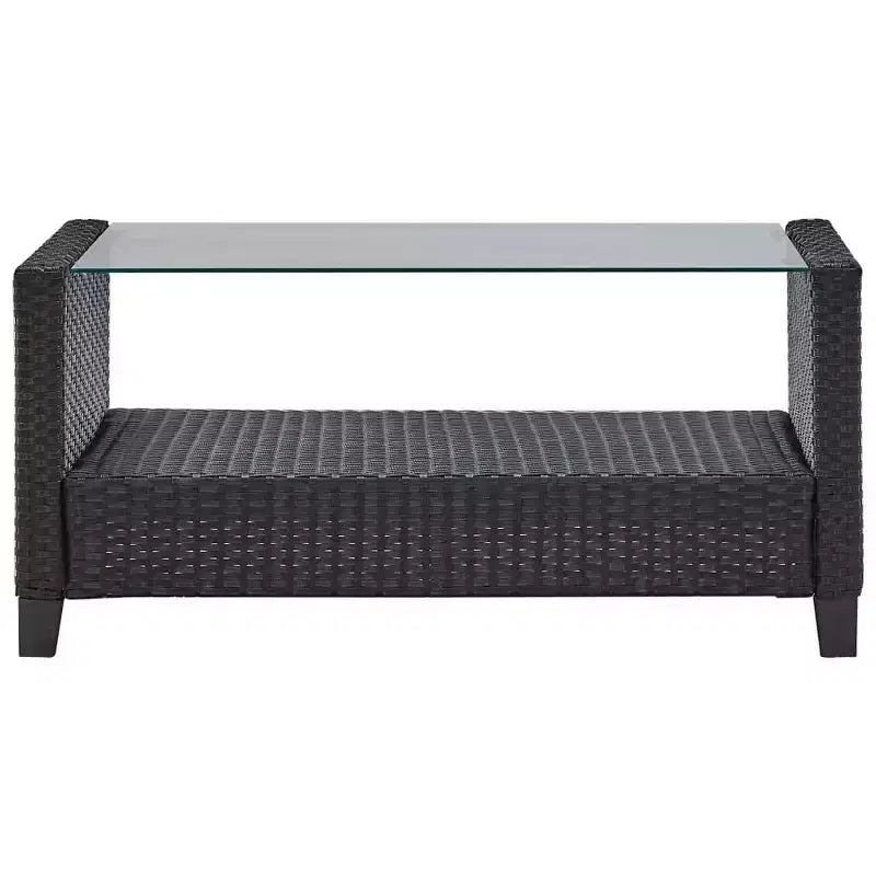 vidaXL Gartensofa Outdoor Lounge-Set mit Kissen 6-teilig Polyrattan