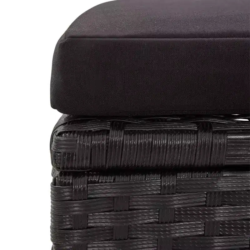 vidaXL Gartensofa Outdoor Lounge-Set mit Kissen 6-teilig Polyrattan